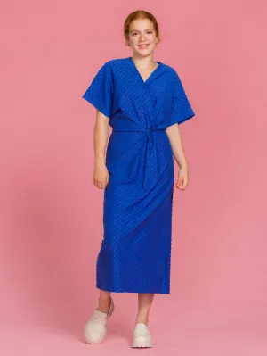 Salome Dress Dazzling Blue Dot