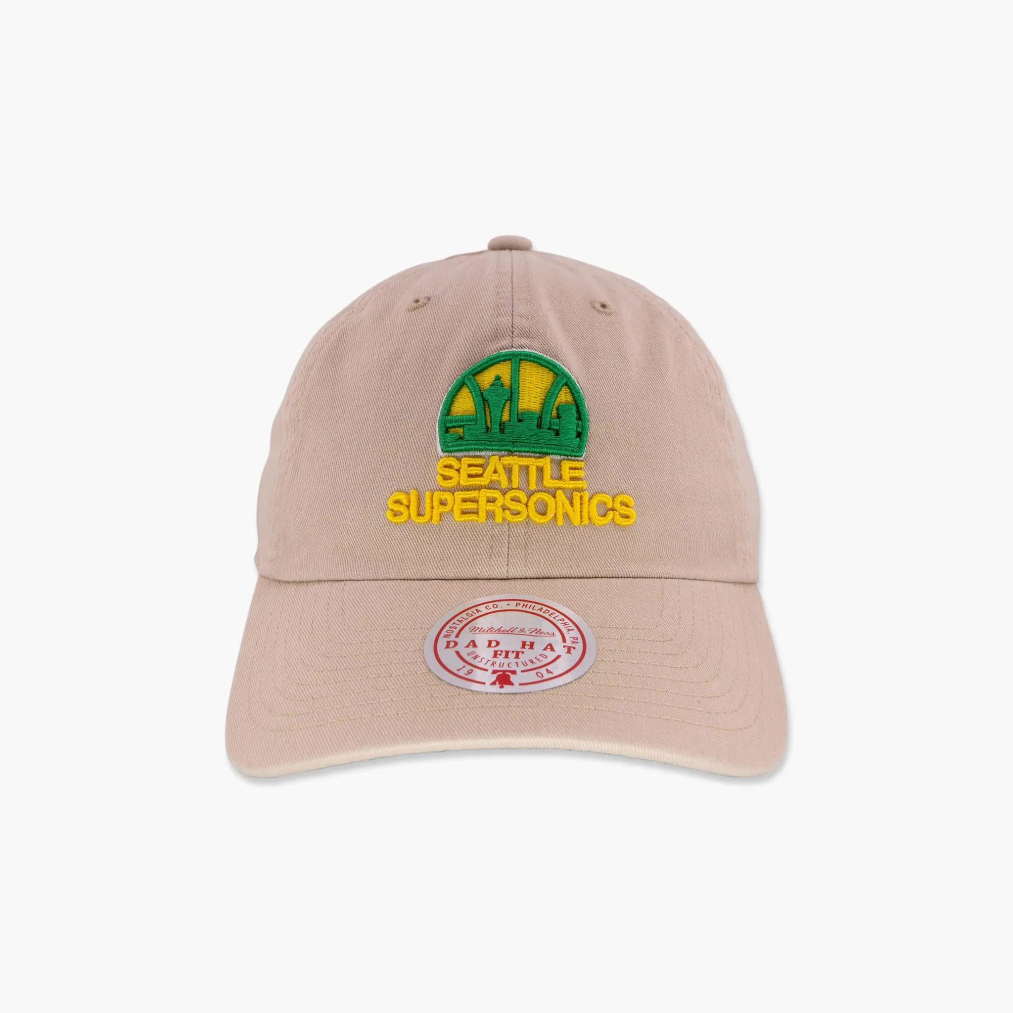 Seattle SuperSonics Khaki Skyline Adjustable Hat