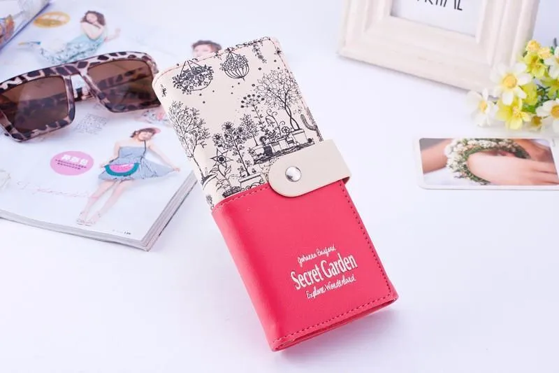 Secret Garden Design PU Leather Wallet