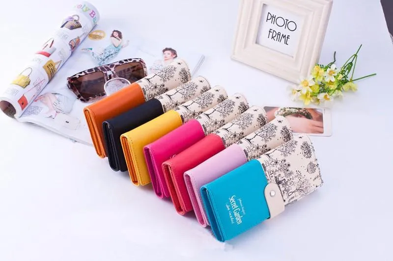 Secret Garden Design PU Leather Wallet