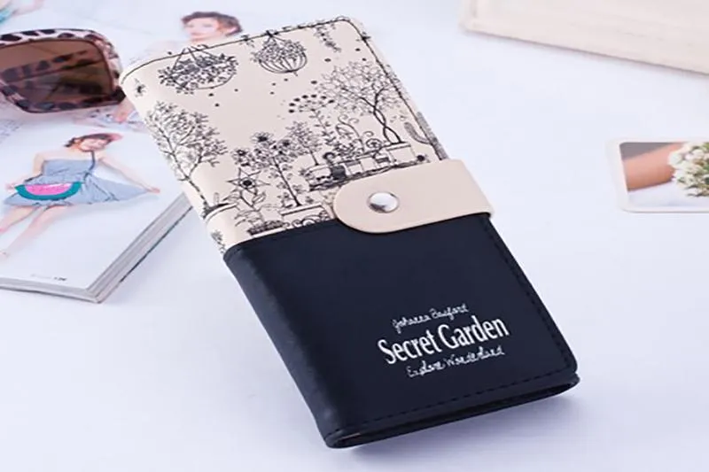 Secret Garden Design PU Leather Wallet