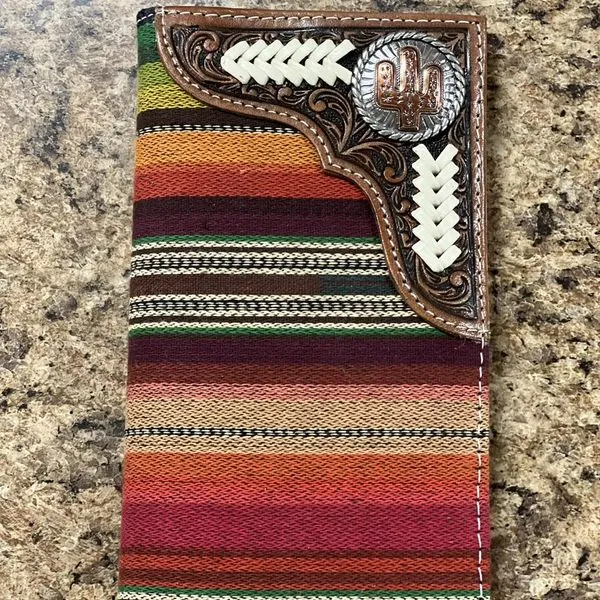 Serape Cactus Concho Checkbook