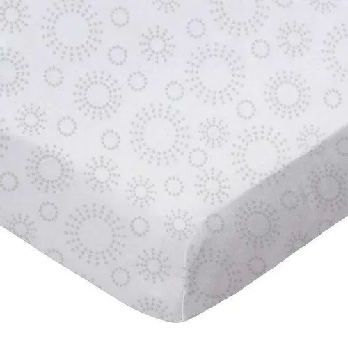 SheetWorld Fitted Portable Mini Crib Sheet - 100% Cotton Woven - Grey