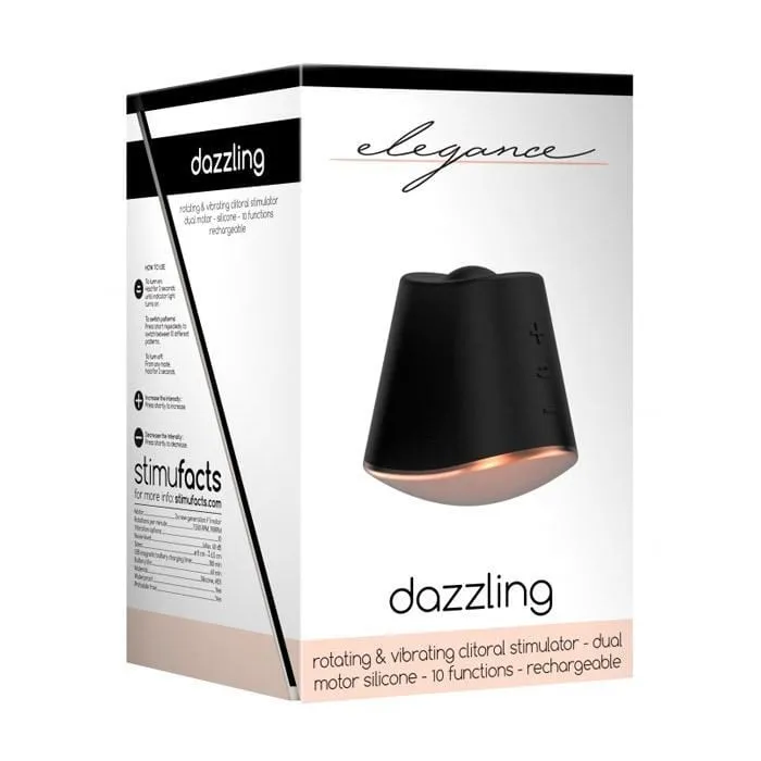 Shots Elegance Dazzling Rotating & Vibrating Clitoral Stimulator