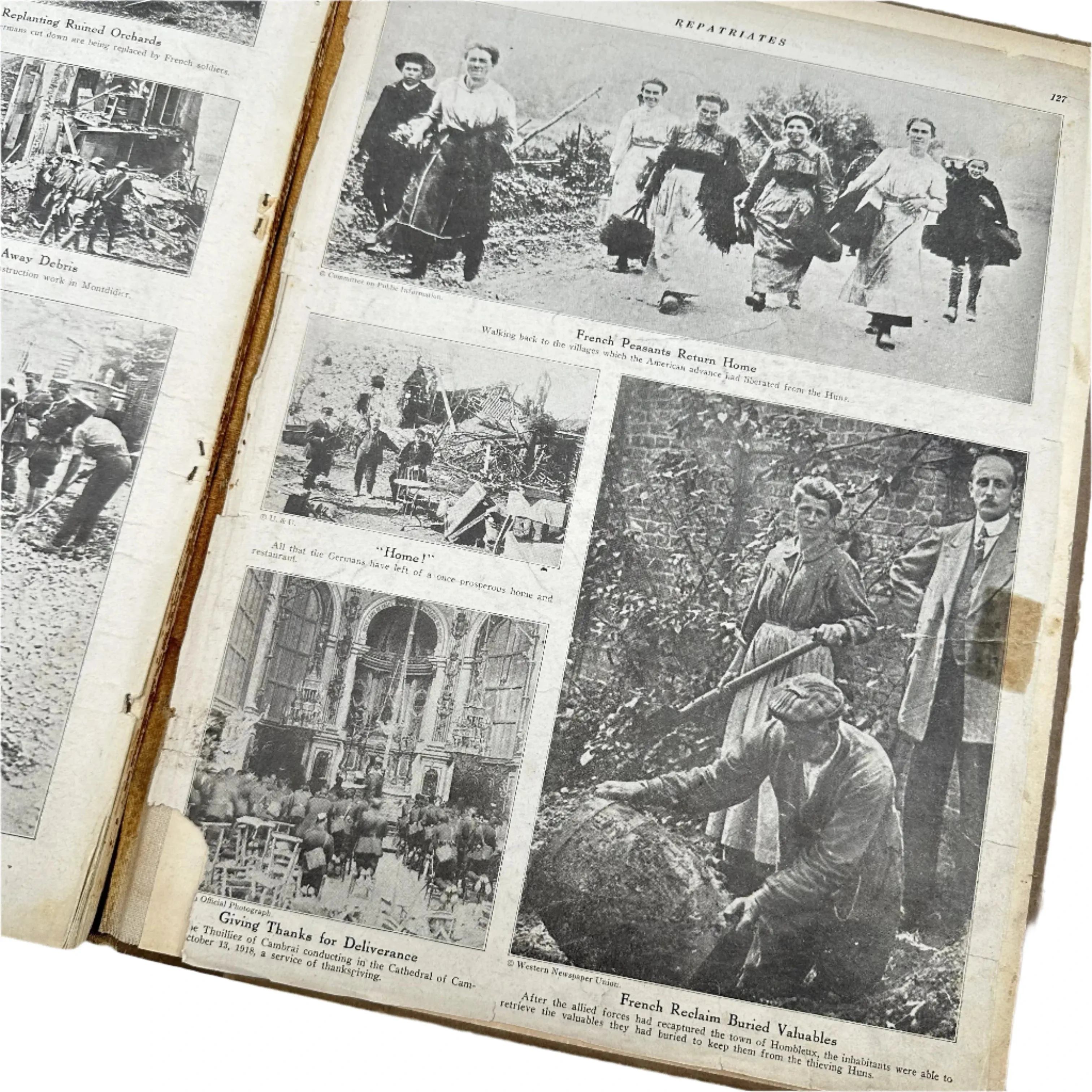 Six publications covering The Great War (WWI), including "Liberty’s Victorious Conflict" and "The New York Times Mid-Week Pictorial: War Extra"