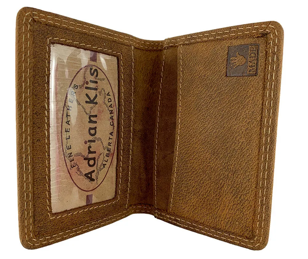 Small Leather Wallet with ID & Card Holder