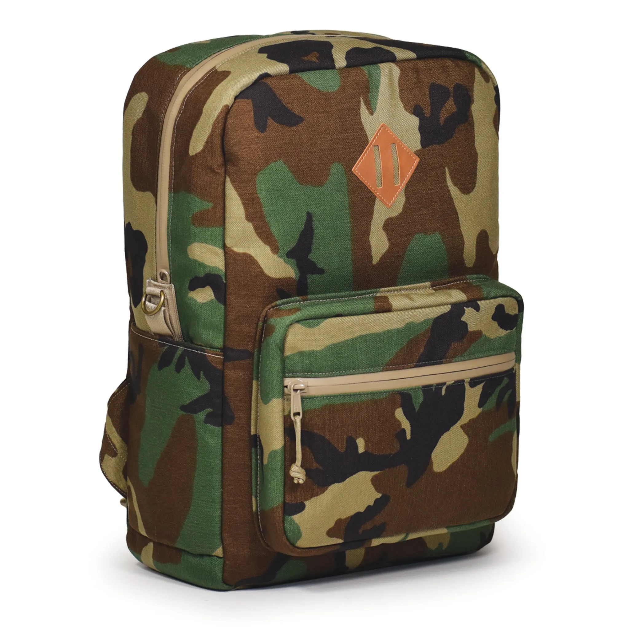 SMELL PROOF BACKPACK "EL JEFE" - WOODLAND CAMO