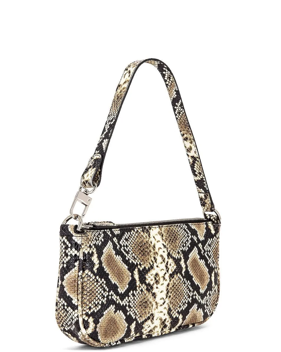 Snake Print Shoulder Bag