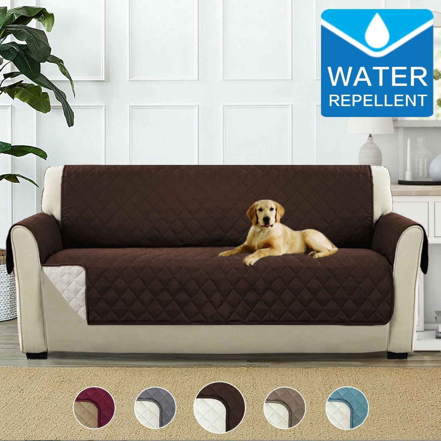 Sofa Covers Couch Covers Protector With Non Slip Straps Reversible Water Prevent