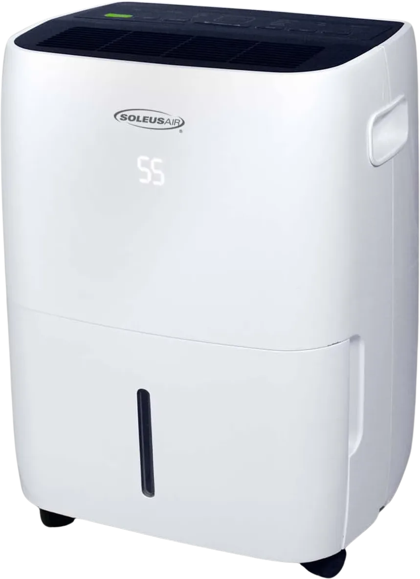 Soleus Air DSX-30M-01 Dehumidifier 30 Pint with Mirage Display Continuous Drainage Outlet 3.3 Amp New