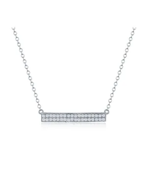 Sterling Silver Bar Necklace