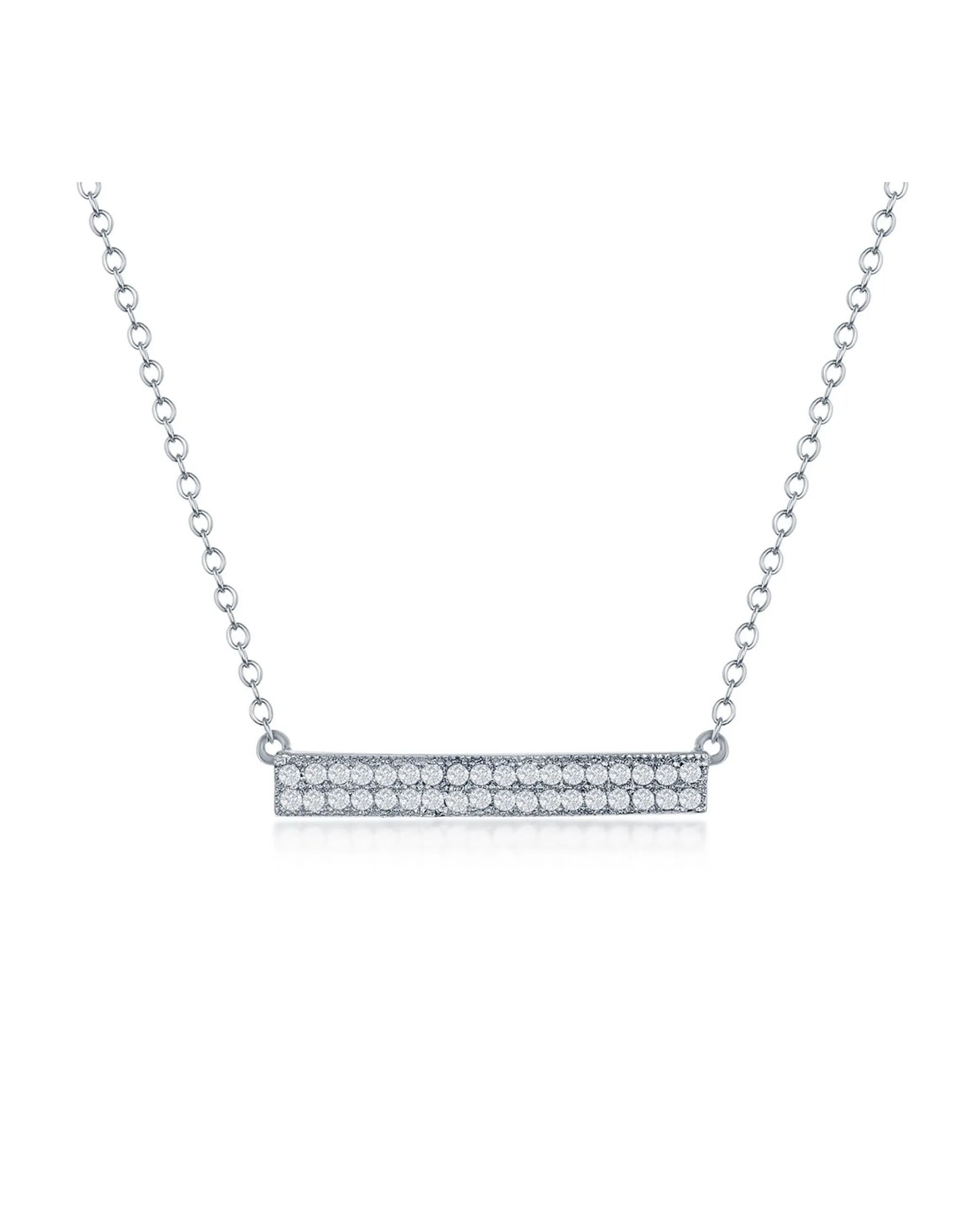 Sterling Silver Bar Necklace