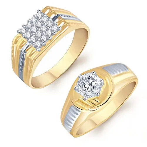 Sukkhi Dazzling 2 Piece Ring Combo for Men