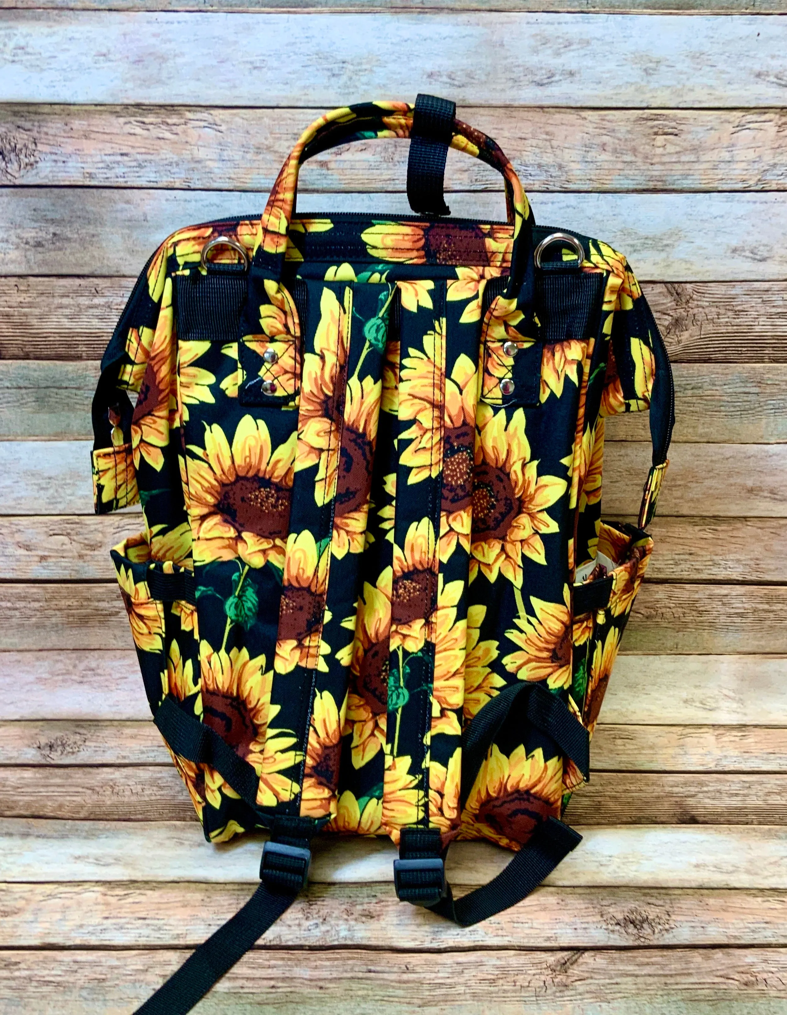 Sunflower Fields Diaper Bag Backpack (NGIL Brand)