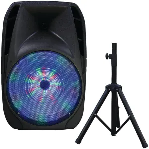 Supersonic iq-4415djbt 15 Portable Bluetooth(R) DJ Speaker with Stand