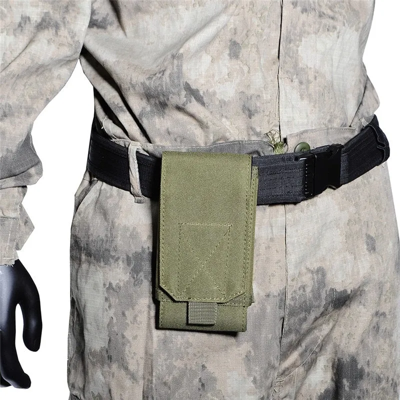 Tactical Camouflage Waist Belt Nylon Mobile Phone Case