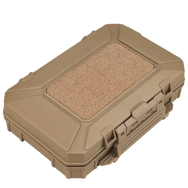 Tactical Equipment Storage Box Foam Padded Gun Safety Hard Shell Carry Case 7.7in