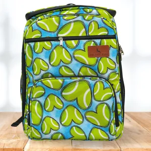 Tennis Hearts Backpack Cooler - Final Sale