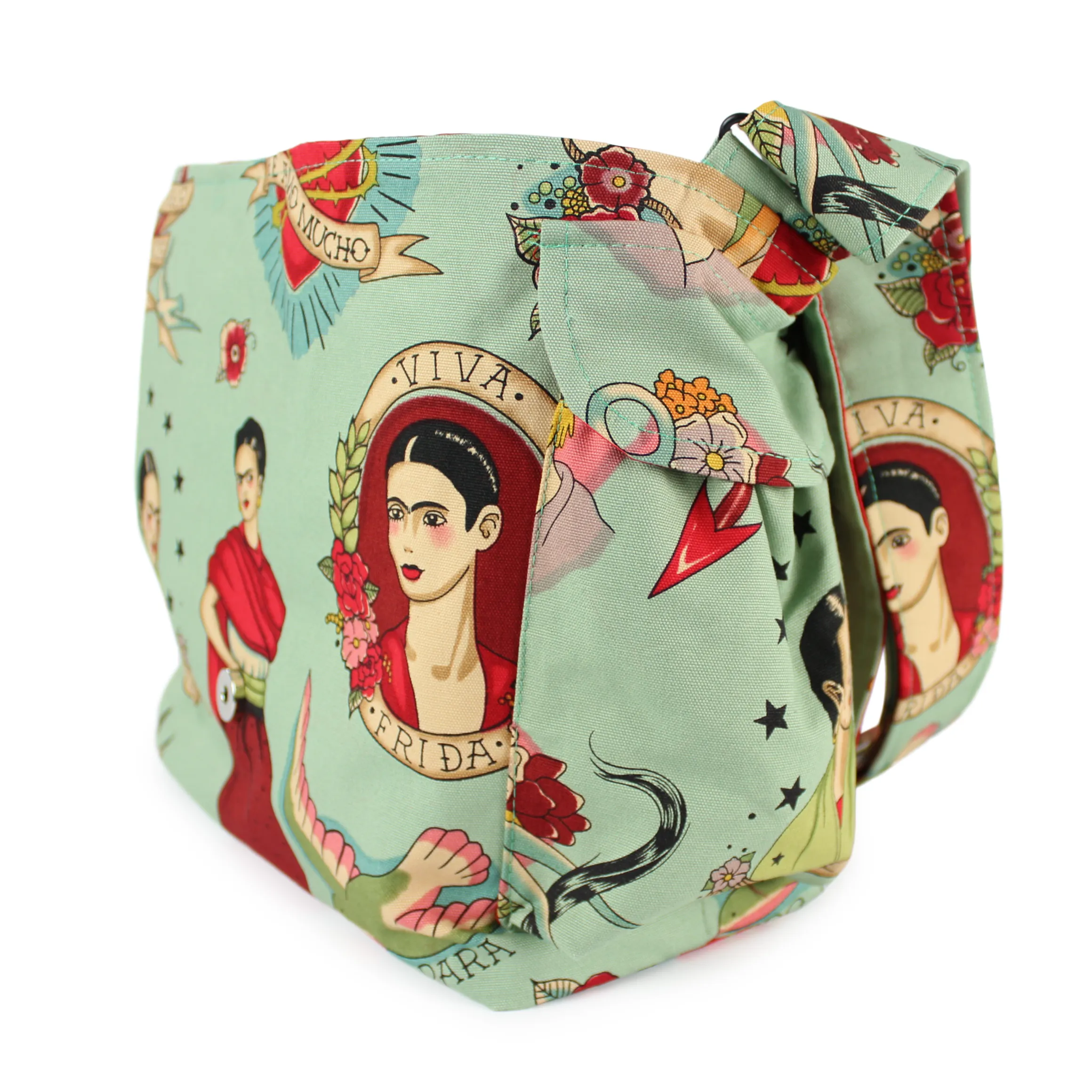 Todo Para Ti Teal Messenger Bag / Teal Frida Messenger Bag