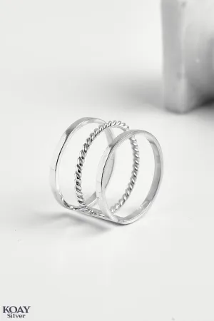 Triple Plain Ring (02)