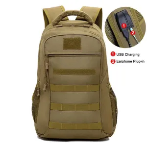 USB Charging Laptop Backpack Molle Bags