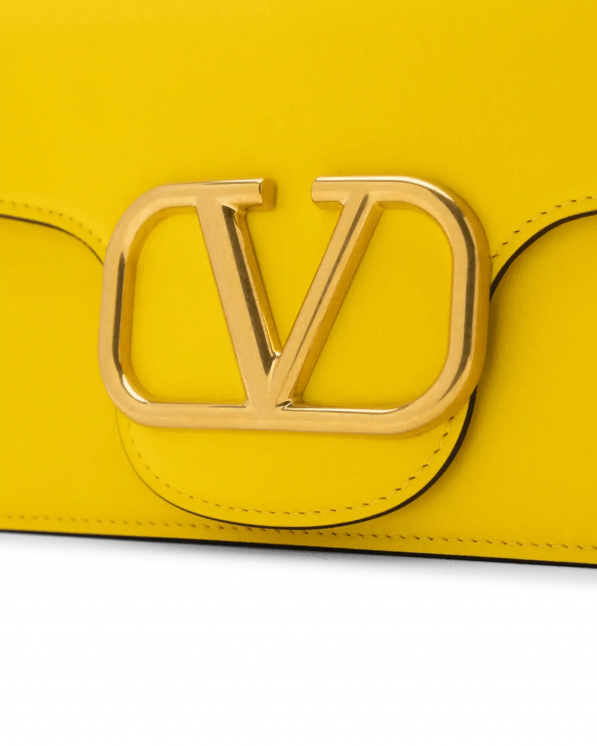 V Logo Fold-Over Shoulder Bag