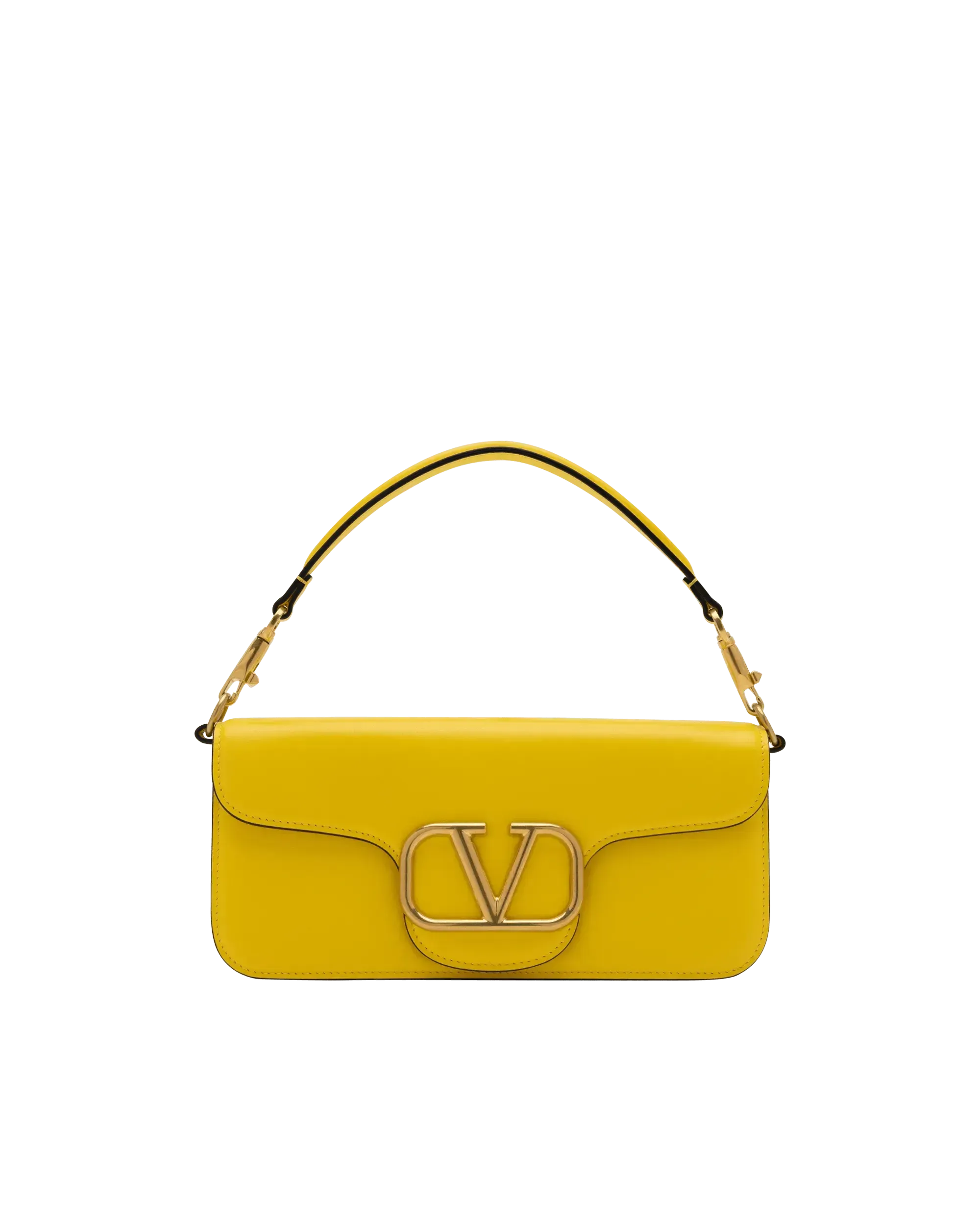 V Logo Fold-Over Shoulder Bag