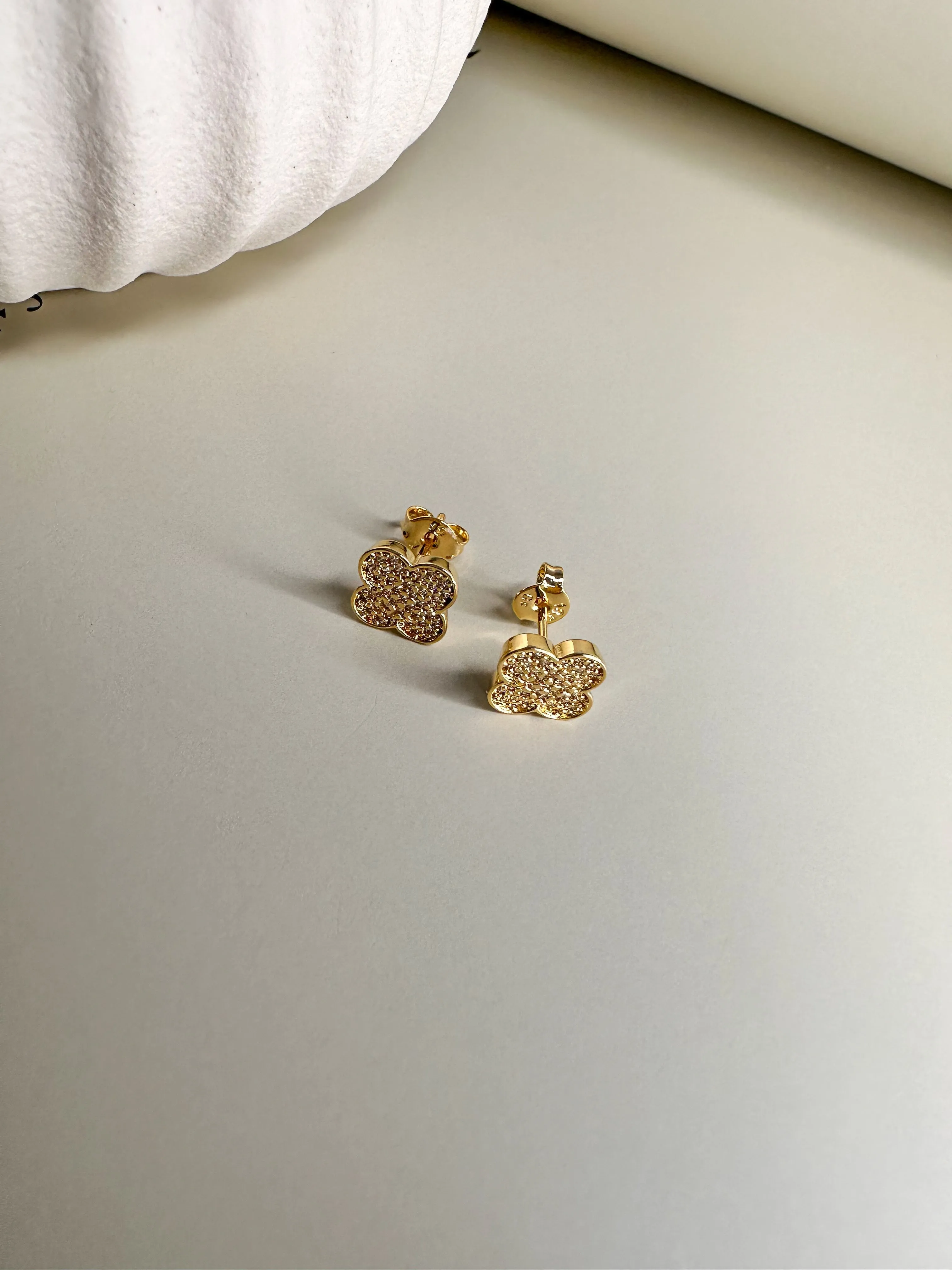 Velani Jewelry Dainty Clover Earrings