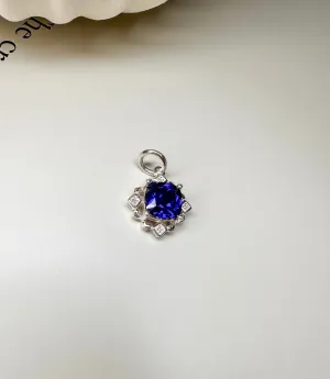 Velani Jewelry Sapphire and Diamonds Sterling Silver Pendant