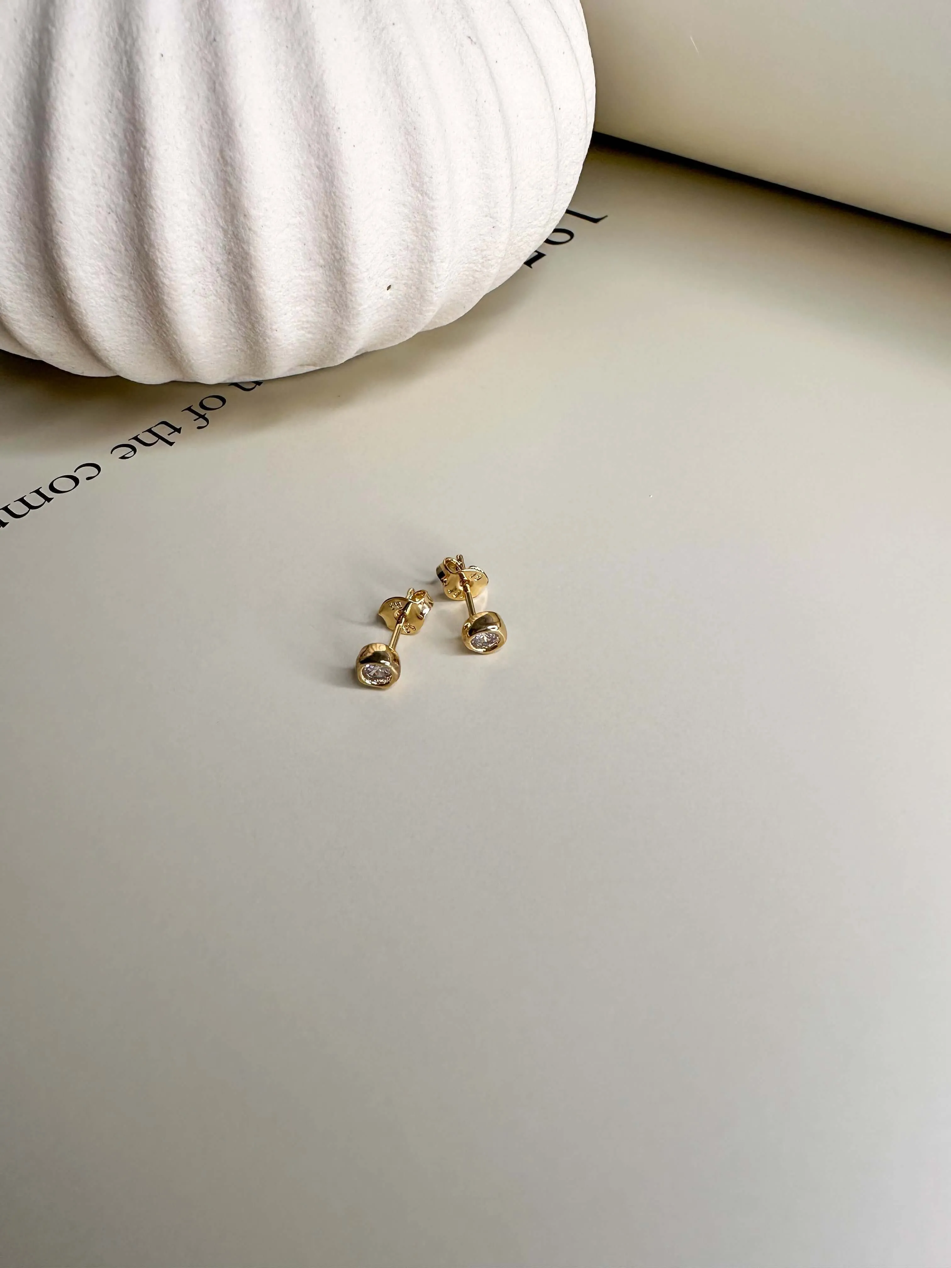 Velani Round CZ Studs