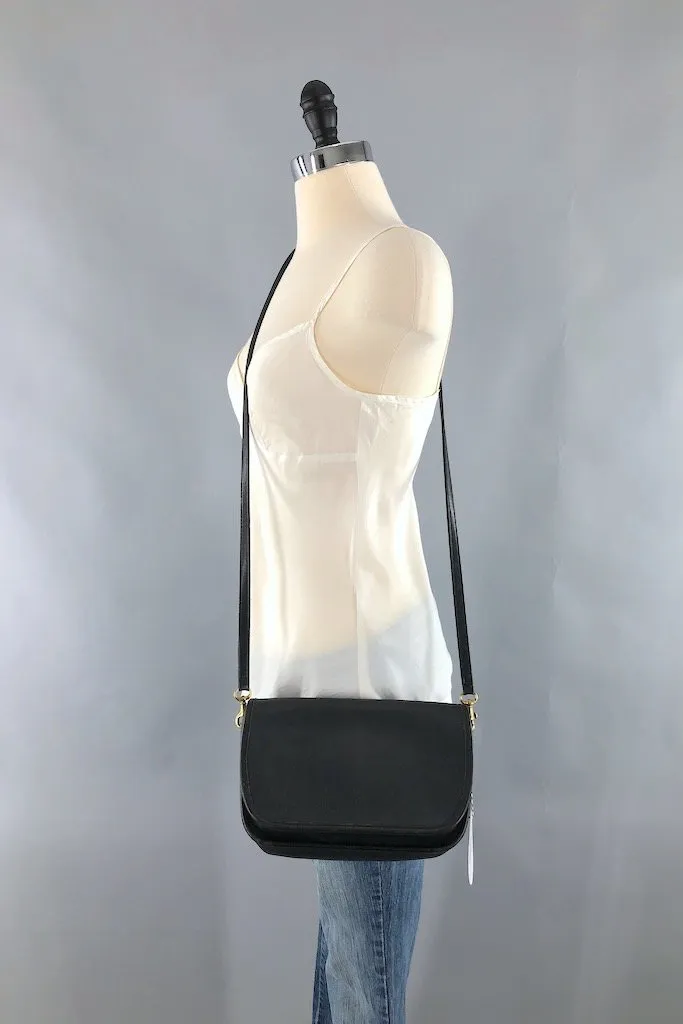 Vintage Black Coach Cross Body Purse