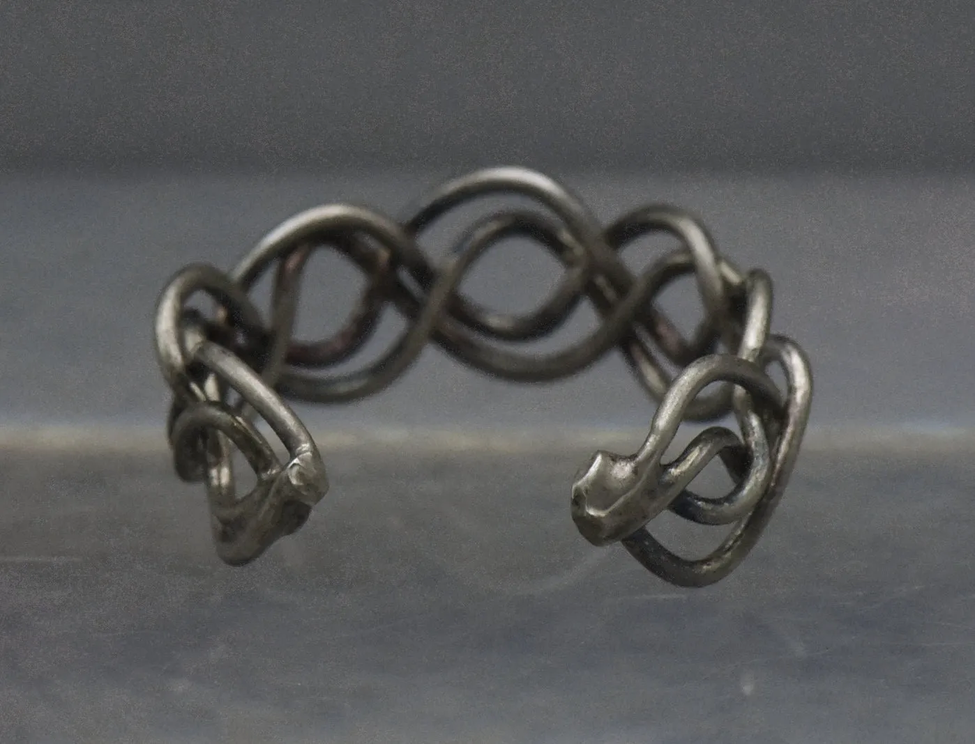 Vintage Handmade Wire Wrapped Adjustable Ring