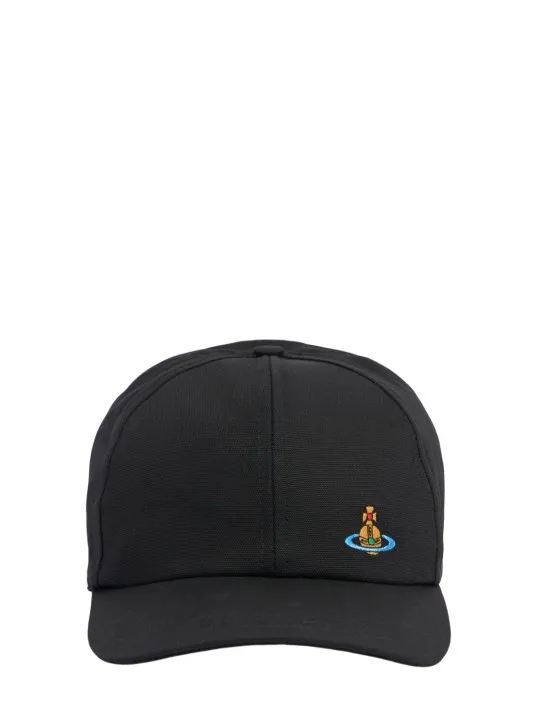 Vivienne Westwood   Logo embroidery cotton baseball cap 