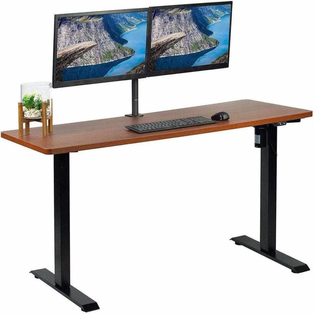 VIVO 60" x 24" Electric Standing Desk w/ Black Frame, DESK-KIT-B06B/B06W/B06C/B06D/B06E