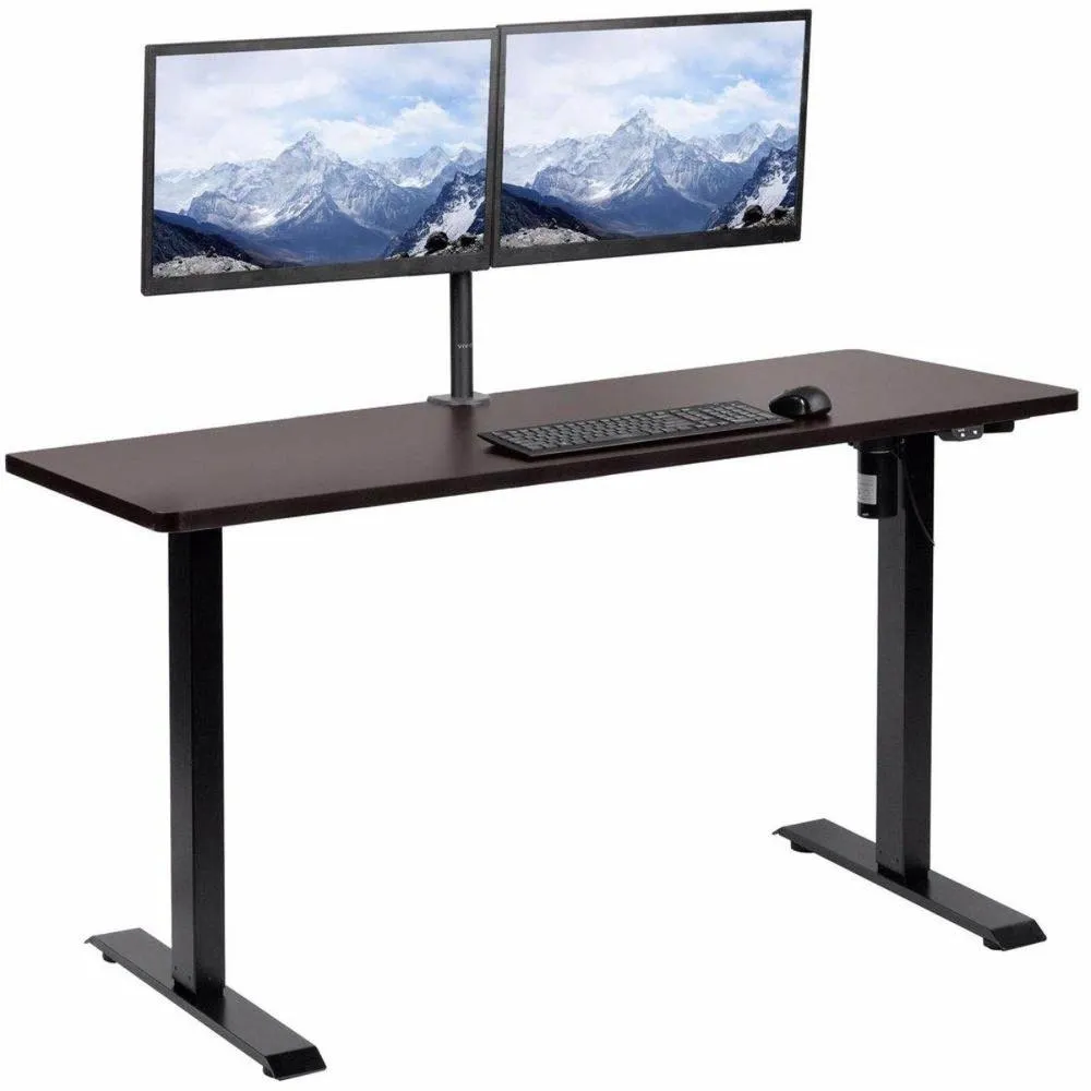 VIVO 60" x 24" Electric Standing Desk w/ Black Frame, DESK-KIT-B06B/B06W/B06C/B06D/B06E