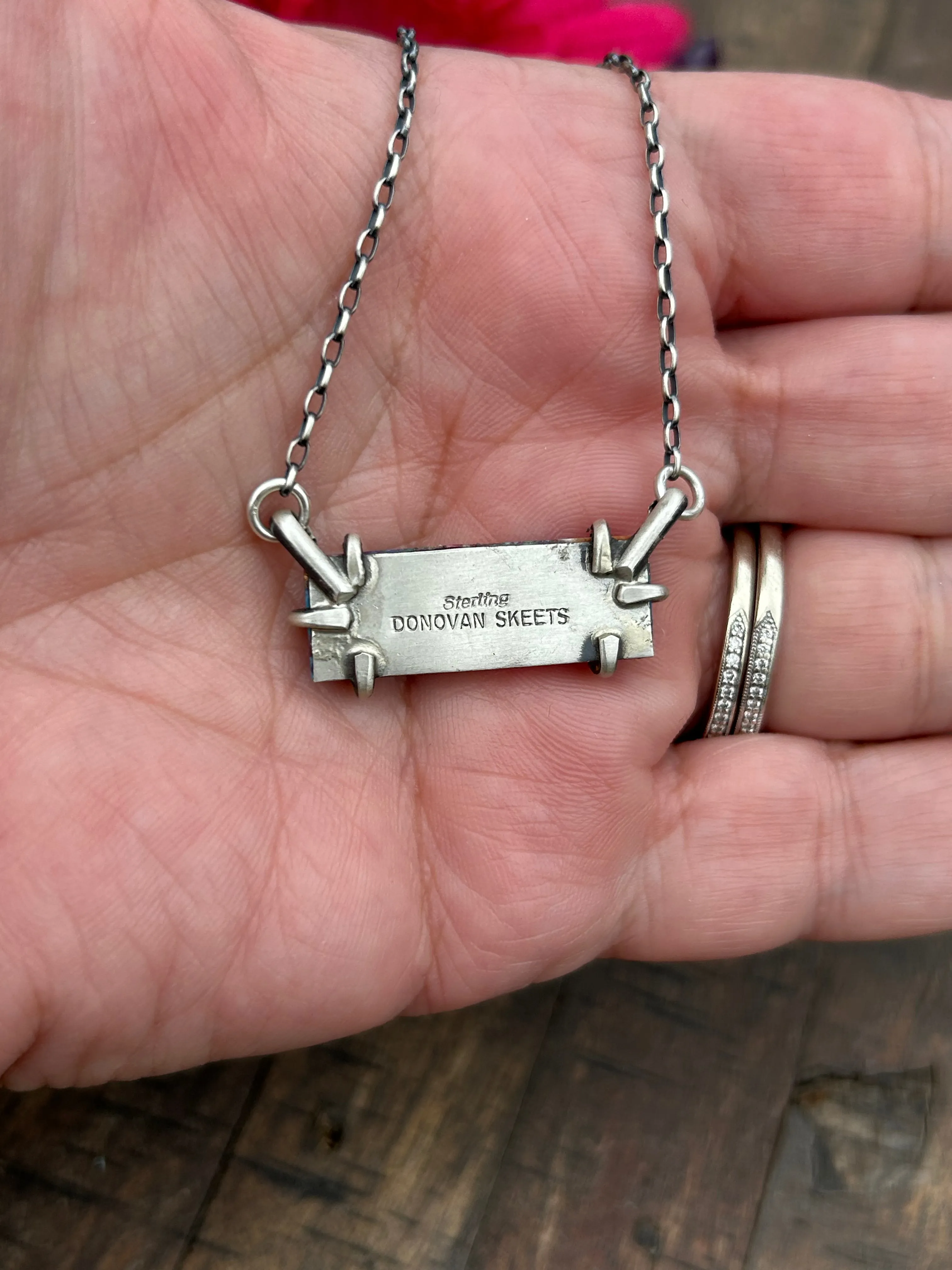 Waterproof White Buffalo Remix Bar Necklace #10