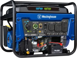 Westinghouse WGen5300DF Generator 5300W/6600W 30 Amp Remote Start Dual Fuel New