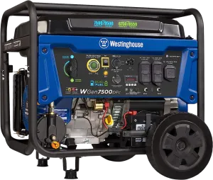 Westinghouse WGen7500DFc Generator 7500W/9500W 30 Amp Remote Start Dual Fuel with CO Sensor New