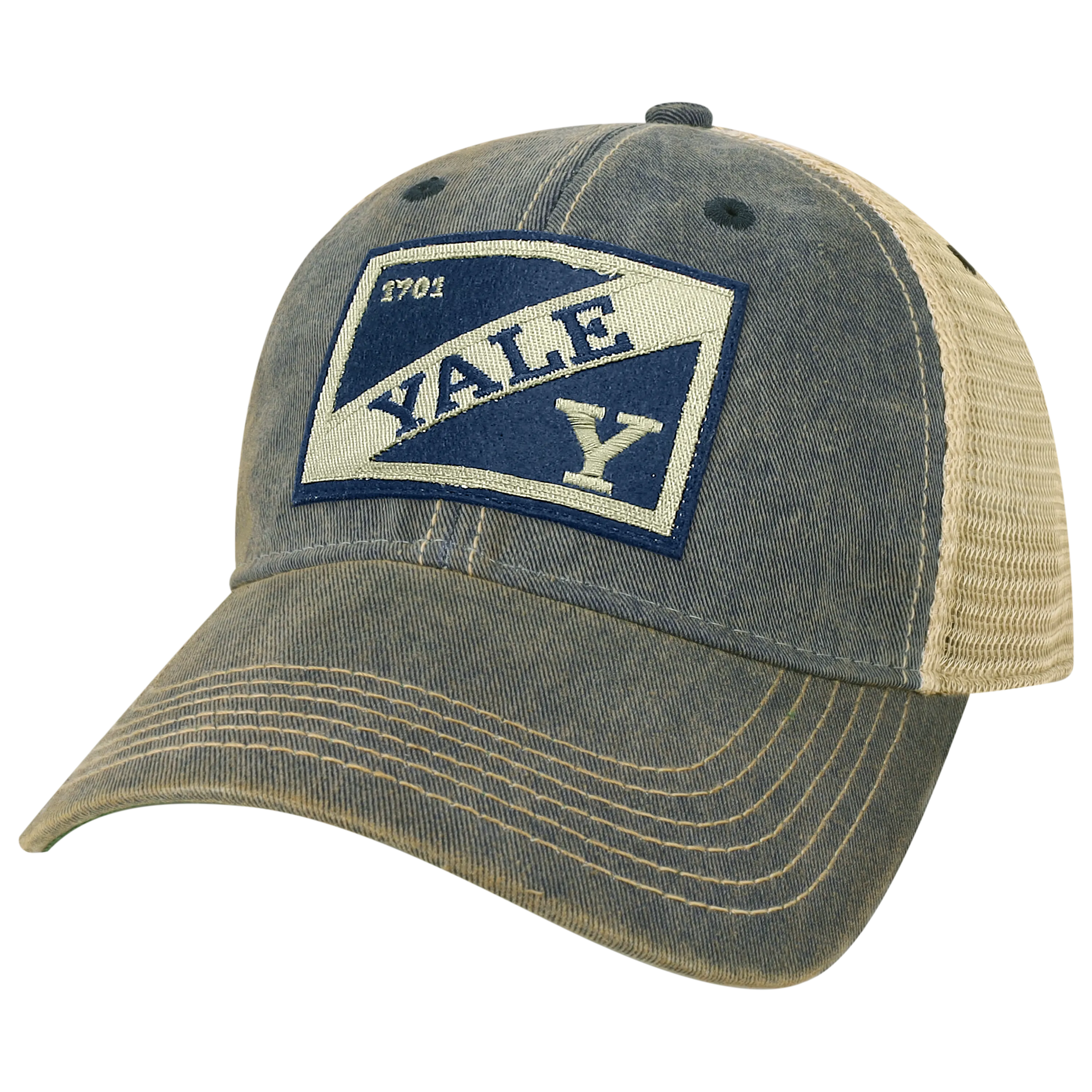 Yale University Bulldogs OFA Navy Old Favorite Adjustable Trucker Hat